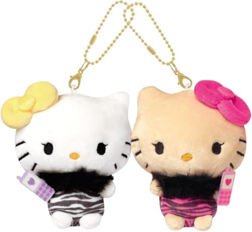 激レア　キティ&ミミィ　根付け　アンテナマスコット　9コセット　１つ色移りあり Klax 131990 Nikonui Key Chain Suntan Hello Kitty Mimi D : Amazon