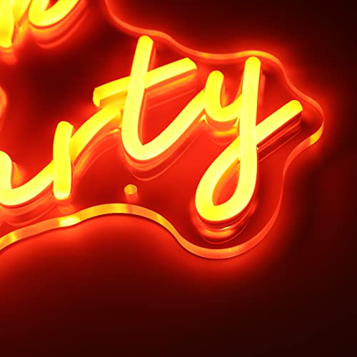 Image of Britrio Til Death DO US Party Neon Light Sign for Halloween Gothic Wedding Party Engagement Bridal Shower Banner,Bedroom Wall Decor Light 5V USB Powered with Dimmer Switch 17 IN Orange