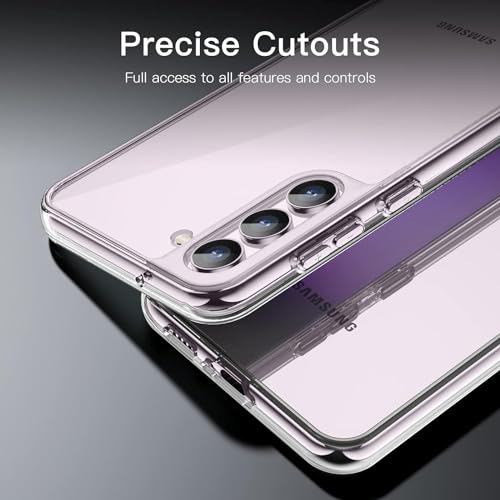 Image of NISHTECH for Samsung Galaxy S23 Plus 5G (2023) Premium Transparent Hybrid Soft Slim Dust Proof Back Case Cover with Camera Protection
