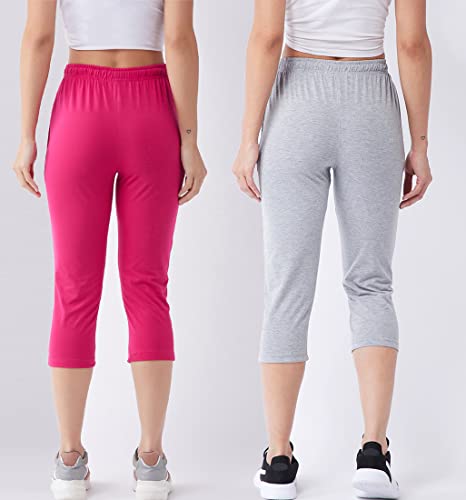 Image of Modeve Women Solid Cotton Blend Capri for summer|| Summer Wear