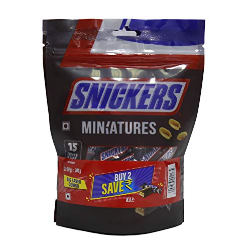 Image of Snickers Miniatures Chocolate 150GM (Pack Of 2)