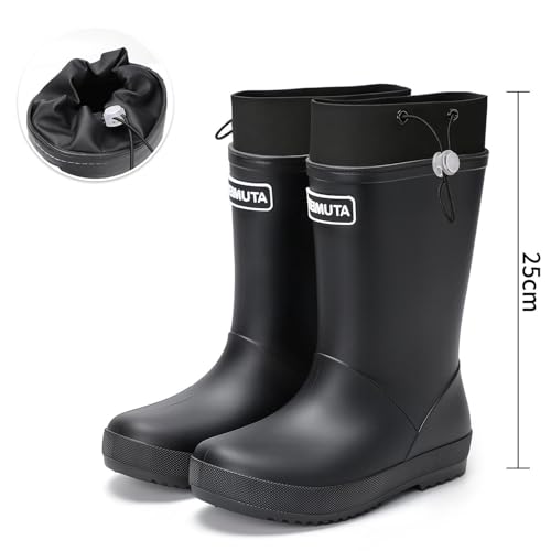 Bottes femme imperméables respirantes légères antidérapantes caoutchouc mélangé - 4