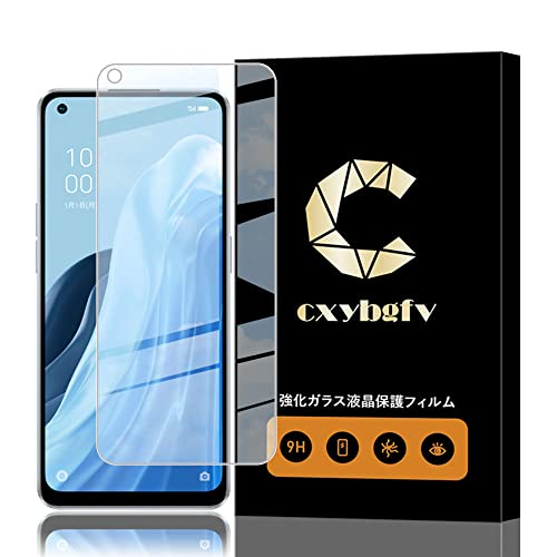 OPPO Reno7 Aフィルム 硬度9H 日本旭硝子素材 耐衝撃 OPG04 強化ガラス 保護フィルム 撥油性 防指紋 0.26mm 高透過 飛散防止 貼り付け易い 液晶保護ガラス (OPPO Reno7 A)