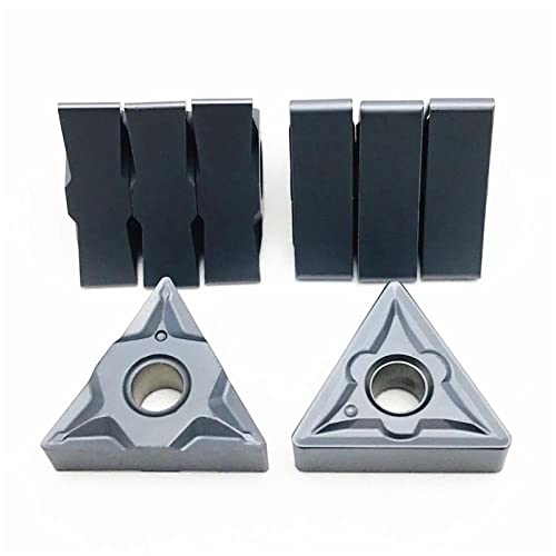 10 piezas de insertos de carburo TNMG160408 para torneado CNC miniatura 4