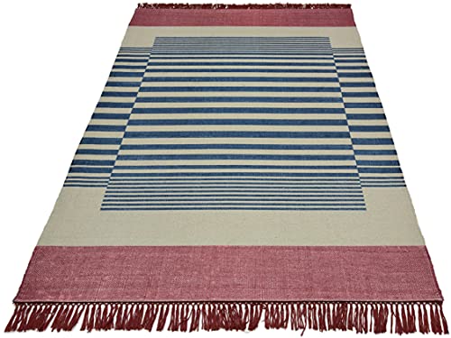 Image of Printed Rug Soft Floor Carpets with Anti Slip Backing for Living Room | Bedroom | Kids Room (Grey Blue, 5x7 Feet)