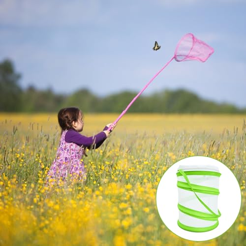 Pop-Up Design Schmetterlings- und Insektenlebensraum Käfig, Zusammenklappbares Schmetterlingshaus mit Insekten-Netz, 16x20cm