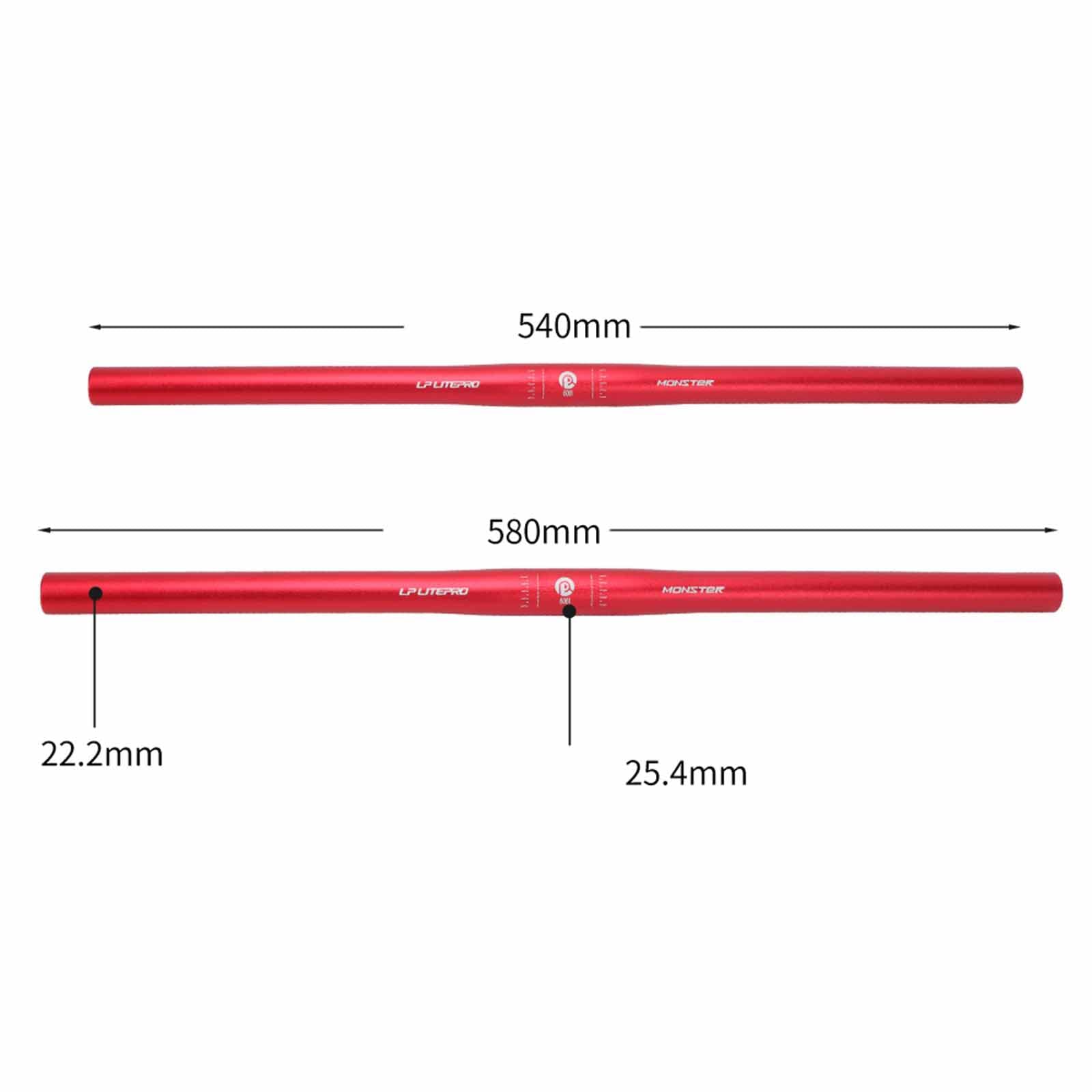 Guidon VTT Plat HL Corp – 580 Mm – Argent – 25,4 Mm – Mid-School 2001
