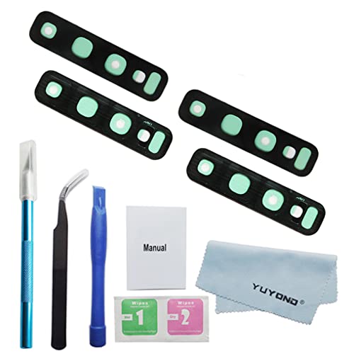 YUYOND 2pcs OEM Original Back Rear Camera Glass Lens Replacement for Samsung Galaxy S10 and S10 Plus (All Carriers) with Adhesive Preinstalled with Repair Tools