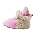 Zutano Cozie Fleece Furry Lined Bootie With Grippers, Hot Pink - 12M