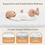 Baby Bassinet Bedside Crib, 3-in-1 Baby Bassinet Bedside Sleeper, Full-Mesh Sides, 6-Height Adjustable, Stable and Secure Crib for Newborns (Beige)