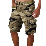 Short De Travail Homme Chantier Attire Les Hommes Qui Recherchent Un Short Pratique, Confortable Et Élégant Pour Leurs Voyages Et Leurs Activités De Loisir , Short Homme Avec Poche Zippée Est Idéal Pour Ceux Qui Apprécient La Nature Et Valorisent Des Vêtements Pratiques Sans Sacrifier Le Design