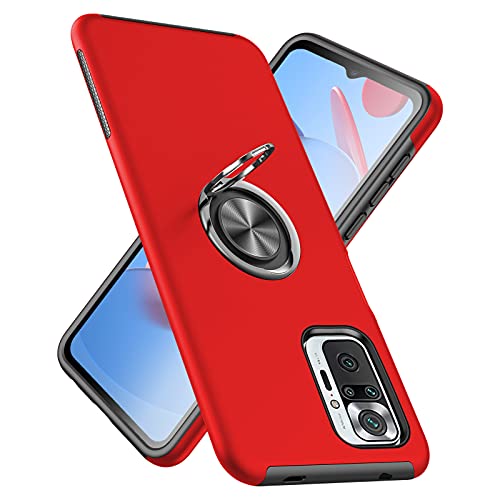 Redmi Note 10 Pro�P�[�X�����O �ϏՌ� �ČRMIL�K�i�擾 TPU+PC �Ռ��z�� �J�o�[ �����Y�ی� �����O�� �w��h�~ 360°��] �ԍڃz���_�[�Ή� �X�^���h�@�\ �h�o ���^ �����h�~ �C�菝�h�~ Note 10 Pro �g�ѓd�b�J