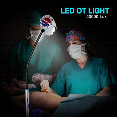 Image of OTICA LED OT Light Examination High-Intensity Standing Spot Type Surgical Light (7 LED Spotlight)