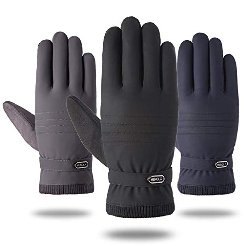 MEIYIN Luvas masculinas de inverno quentes para dirigir com tela sensível ao toque, luvas térmicas g