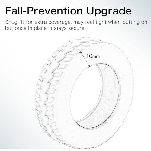 INUSO 2025 Upgraded Anti-Fall Luggage Wheel Covers, 8-Pack – Dustproof, Scratch-Resistant & Noise-Reducing Suitcase Wheel Protectors for Travel (Grey-Wearable)3