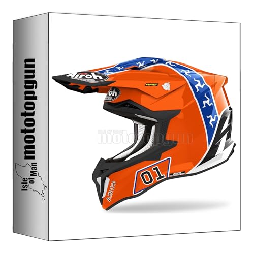 Casque de cross Airoh Strycker Hazzard Gloss finition haut de gamme taille L
