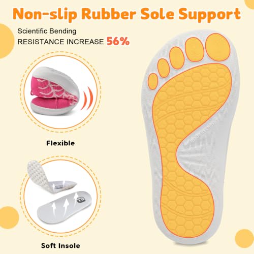 Image of JOINFREE Toddler Shoes Girls Boys Wide Barefoot Shoes Minimalist Walking Sneakers Zero Drop Slip on Tennis Shoe Breathable Naturally Flexible