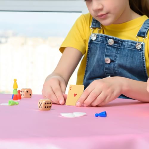 VICASKY Mini-spielkartenset Aus Papier Und Kunststoff Simulierte Poker-Karten Zum Spielen Als Kinderspielzeug Für Puppenhaus Klein Und Tragbar Für Hause Und Partys – Bild 5