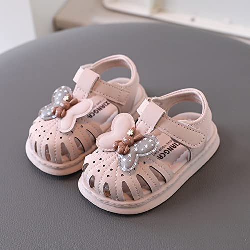 Girls Sandals Summer New Pink Love Princess Shoes Girls Sports Sandals for Girl Soccer Shoes for Toddlers Size 9 (Pink, 6.5 Toddler)4