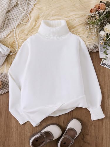 Basic Turtleneck Pullover Sweater | Slim Fit Knitwear with Stretch Collar and Ribbed Trim | Casual or Layered Look3