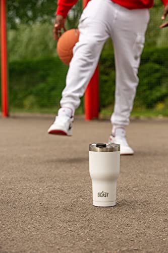 Image of Beast 20oz Insulated Reusable Tumbler - BPA Free Stainless Steel Coffee Cup with Lid, 2 Straws, Brush & Gift Box (