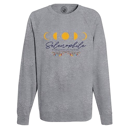 Sweat Homme Sélénophile Idée Cadeau Original Style Lune