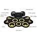 Asmuse Set de Batería Eléctrica Drum Kit Portátil Altavoz Dual Incorporado 9...