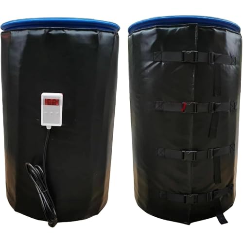 Programmierbare Fassheizung mit Thermostat für 200 l IBC Totes, 1300 W einstellbare Temperaturregelung für Öl- und Chemikalienlagerung