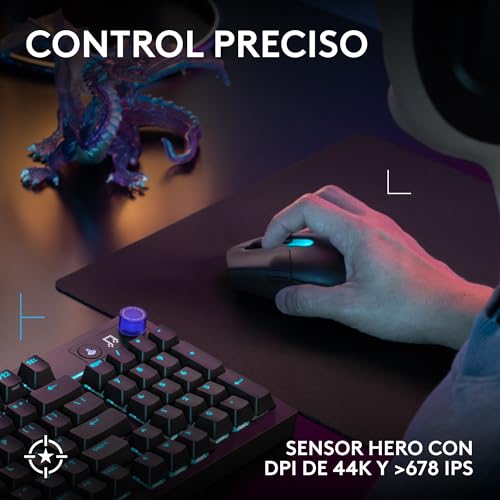 Ratón inalámbrico Logitech G G305 X Superlight recargable con 6 botones programables 4