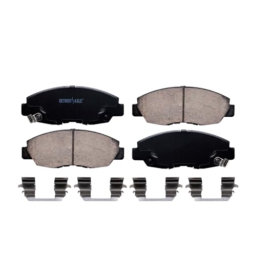 Image of Detroit Axle - Front Brake Pads for 1996-2011 Honda Civic 2010-2014 Insight 1998-2002 Accord 1997-2005 Acura EL, Ceramic Brake Pads Replacement