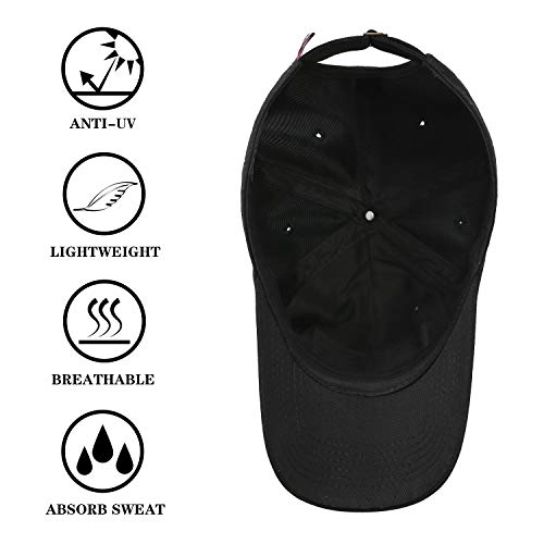 Image of IIN American Flag Baseball Cap for Men Women Low Profile USA Army Tactical Operator Military Plain Dad Hat