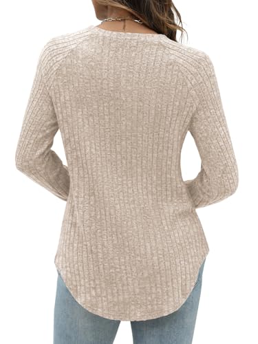 MixShe Womens Sweaters 2025 Fall Fashion Crewneck Tunic Tops S-XXL2