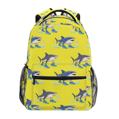 ALAZA Italian Brainrot Meme Tralalero Tralala Backpack for Teens & Adults 16 Inch Lightweight School Daypack for Campus