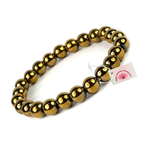 Image of Reiki Crystal Products Natural Crystal Stone Bracelet 8 mm Round Beads for Men & Women | Gemstone Jewellery Bracelet | Reiki Charged | Multiple Stone Variants Available