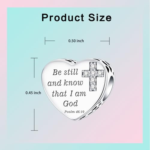 Image of LUXILLA Love You Best Friend Grandma Wife Heart Charm 925 Sterling Silver Charms Fit for Bracelets Necklace Jewelry Gift for Women