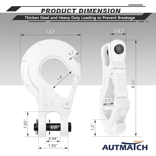 image for AUTMATCH Winch Hook 3/8