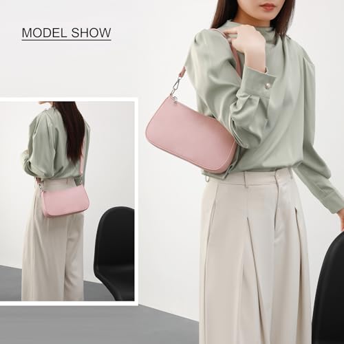 Image of Small Shoulder bag with 2 Removable Straps Cross Body Clutch Purse Handbag for Women