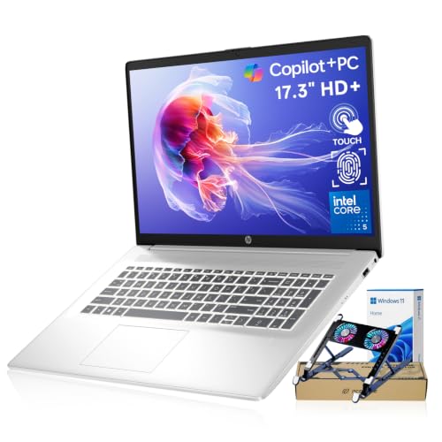 Image of HP 17.3 inch Touchscreen Laptop, Core 5 120U Business AI PC, 16GB RAM 1TB SSD
