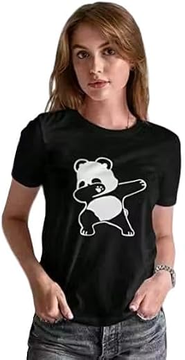 Women's Stylish 100% Cotton Round Neck T-Shirts – Regular Fit, Short Sleeve, Printed, Combo Pack of 2 for Women & Girls Mu...