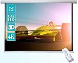  Celexon Basic line pantalla motorizada 240 x 240cm, pantalla de cine en casa, formato de pantalla 1:1, pantalla de vídeoproyector, pantalla 3D, pantalla, pantalla eléctrica, pantalla Full HD