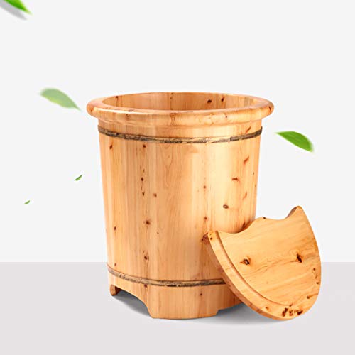 Spa de pies de madera 45 cm, cubeta para pedicura miniatura 2