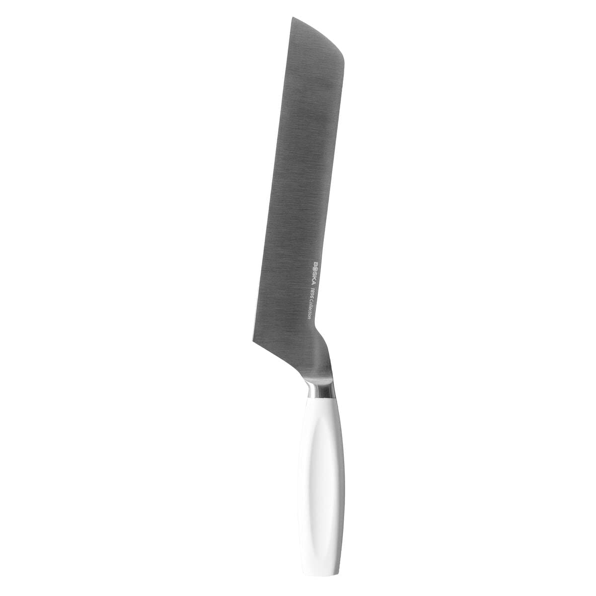 BOSKA Couteau à Fromage Professionnel – Pour fromages à croûte fleurie – Lame 210 mm – Manche Blanc – Code couleur HACCP – Collection 1896