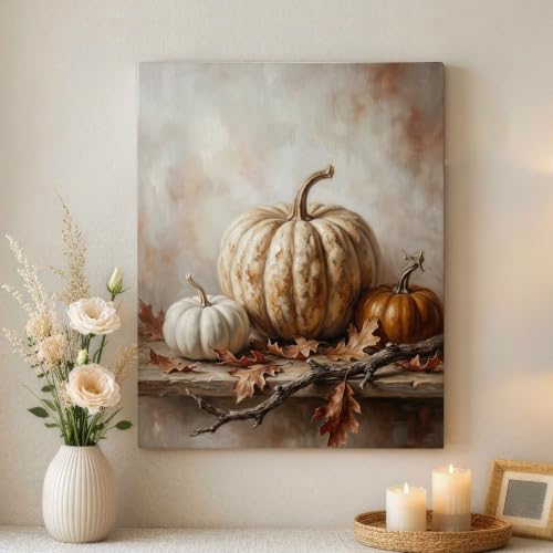 Lienzo de arce tradicional con diseño realista en naranja otoñal de 40cm