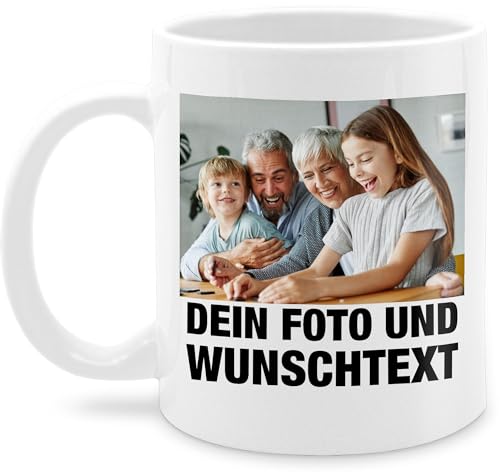 Tasse Tassen 325ml - Mit Foto I Eigenem Bild I Text I Name I Wunschtext - 325 ml - Weiß - mug with photo fototasse selbst drucken fotos glühweintassen personalisierte teetasse bildtasse