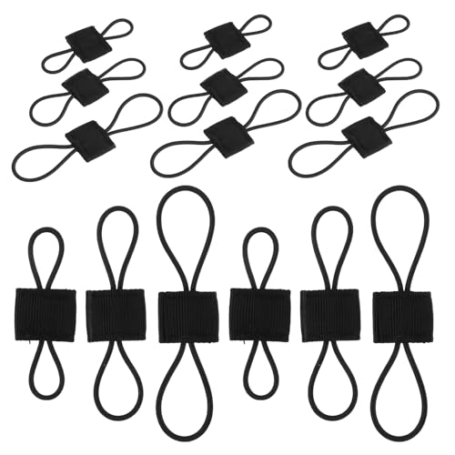 GARVALON 15 Piezas Correas Elásticas Tácticas para Mochila Cintas Ajustables de Sujeción para Equipo al Aire Organizador Versátil para Senderismo y Camping Accesorios Seguros para Mochila