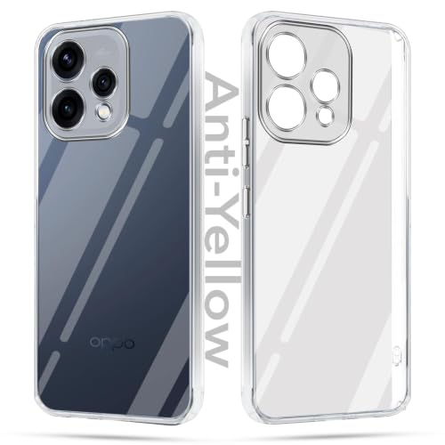 Image of Jkobi Lifetime Anti-Yellow Clear Back Case Cover for Oppo Reno15 5G | Oppo Reno 15 5G (Sleek Hard Crystal | Shockproof and Camera Protection)