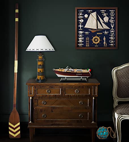 Home Decor Sailingstory Sailingstory Wooden Model Boat Riva Aquarama Speedboat 1/20 Scale Replica Runabout Boat Model Decoration thumb #5