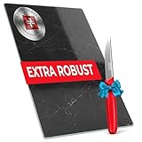 GAMMS Glas Schneidebrett | 20 x 30 cm | Schneidebrett Glas für die Küche |...