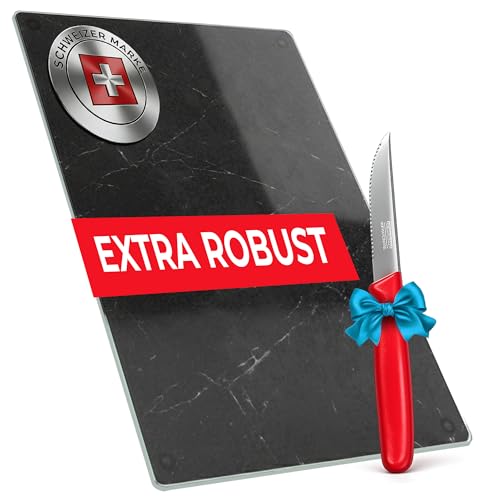 GAMMS Glas Schneidebrett | 20 x 30 cm | Schneidebrett