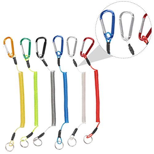 Valicclud 6 peças de cordões de pesca resistentes de TPU (Poliuretano Termoplástico) de aço inoxidáv